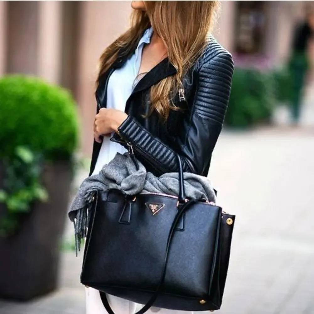 Prada Black Tote with Gold Details - Picture 15 of 16